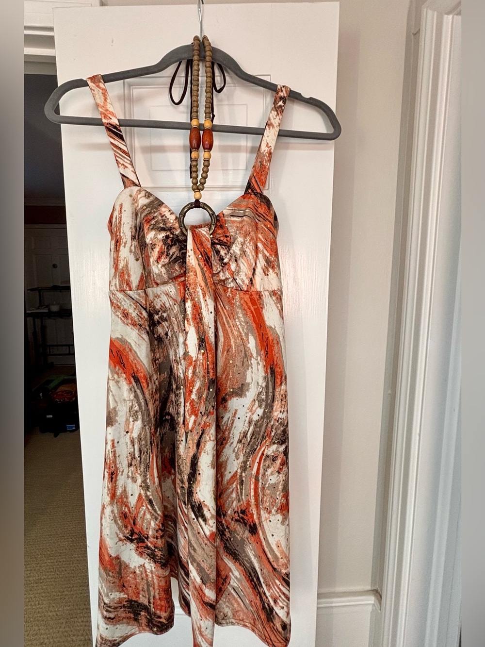 Y2K Sundress with Beaded Embellishments